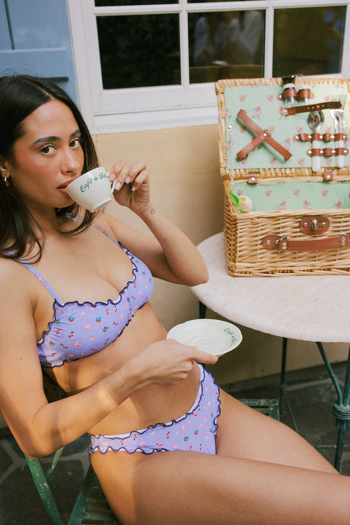 XS / Periwinkle Tea Party